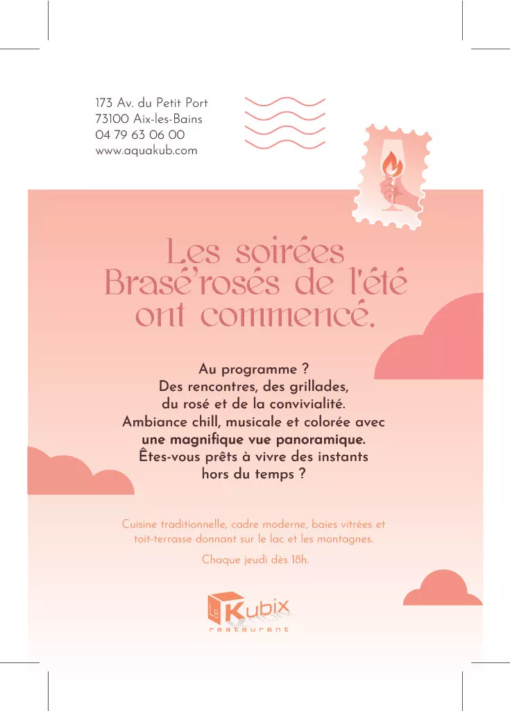 Image for L’été approche et le brasero est de retour au restaurant Le Kubix dès le jeudi 15 mai 2025 à partir de 18h00!!